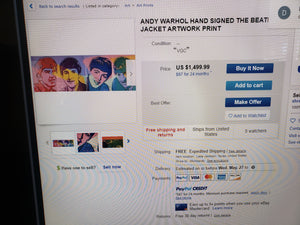 THE BEATLES BOOK with LIMITED EDITION ANDY WARHOL POSTER