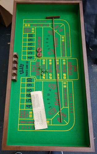 VINTAGE TABLETOP CRAPS TABLE